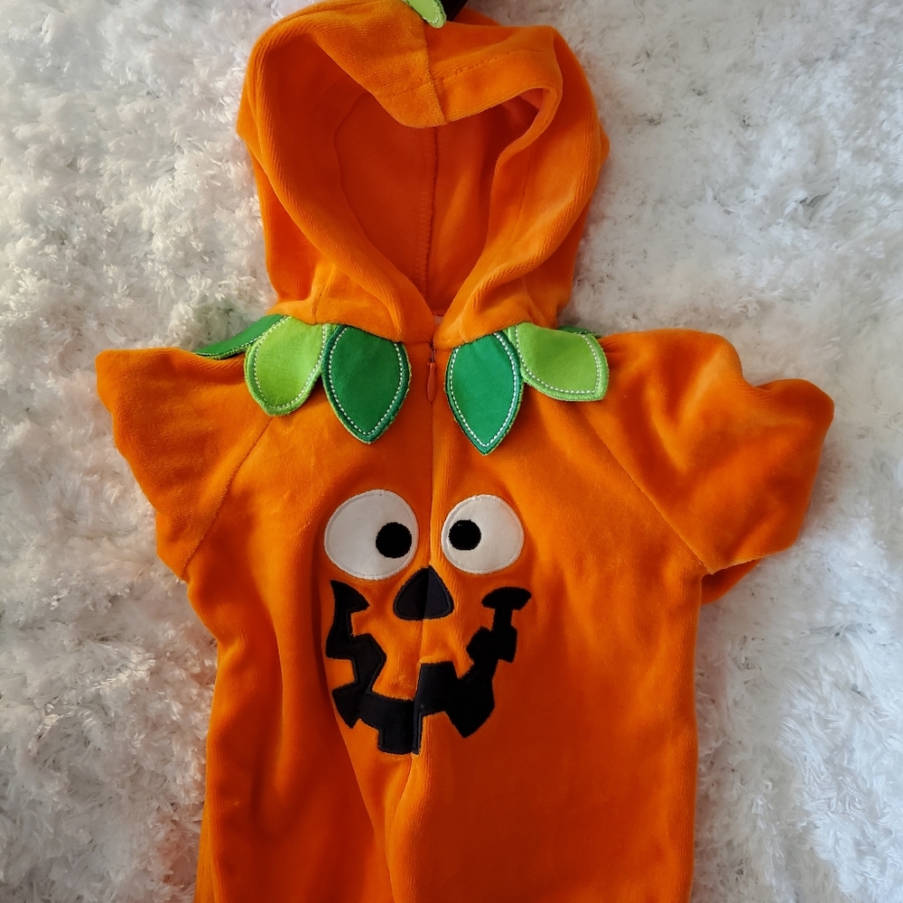 Miniwear Pumpkin Dress Up Costume Footed Sleeper Sz 6-9 Mths, NWT
